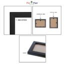 Pic 'n' Pair Personalized Spotify Wall Photo Frame | Custom Song & Photo Gift | 6×8 Black Frame