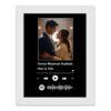 Pic 'n' Pair Personalized Spotify Wall Photo Frame | Custom Song & Photo Gift | 6×8 White Frame - S2