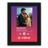 Pic 'n' Pair Personalized Spotify Wall Photo Frame | Custom Song & Photo Gift | 6×8 Black Frame - S2