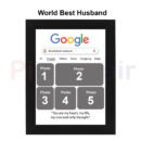 Personalized Google Photo Frame | Custom Gift for Husband, Anniversary & Birthday 6x8 Size