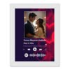 Pic 'n' Pair Personalized Spotify Wall Photo Frame | Custom Song & Photo Gift | 6×8 White Frame - S4