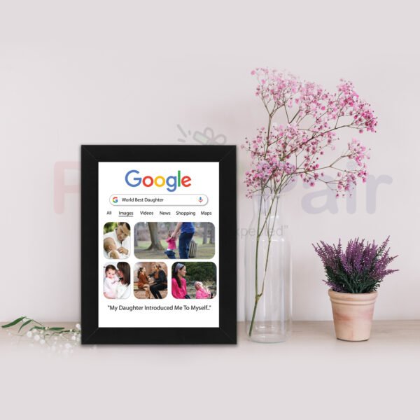 Personalized Google Photo Frame | Custom Gift for Daughter, Anniversary & Birthday 6x8 Size - Image 6