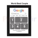 Personalized Google Photo Frame | Custom Gift for Couple, Anniversary & Birthday 6x8 Size