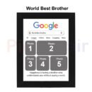 Personalized Google Photo Frame | Custom Gift for Brother , Anniversary & Birthday 6x8 Size