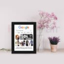 Personalized Google Photo Frame | Custom Gift for Wife,Anniversary & Birthday 6x8 Size