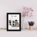 Personalized Google Photo Frame | Custom Gift for Son, Anniversary & Birthday 6x8 Size