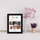 Personalized Google Photo Frame | Custom Gift for Sister, Anniversary & Birthday 6x8 Size