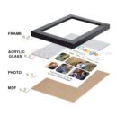 Personalized Google Photo Frame | Custom Gift for Husband, Anniversary & Birthday 6x8 Size