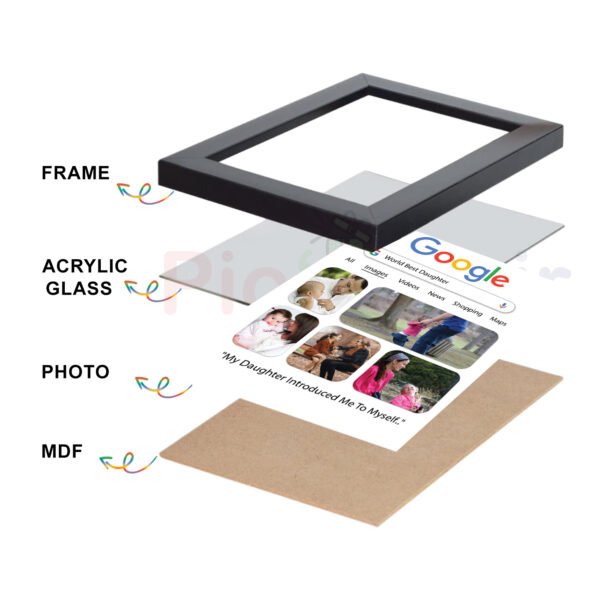 Personalized Google Photo Frame | Custom Gift for Daughter, Anniversary & Birthday 6x8 Size - Image 7