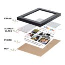 Personalized Google Photo Frame | Custom Gift for Son, Anniversary & Birthday 6x8 Size