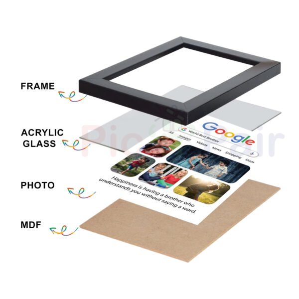 Personalized Google Photo Frame | Custom Gift for Brother , Anniversary & Birthday 6x8 Size - Image 7
