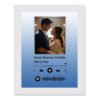 Pic 'n' Pair Personalized Spotify Wall Photo Frame | Custom Song & Photo Gift | 6×8 White Frame - S8