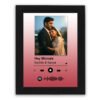 Pic 'n' Pair Personalized Spotify Wall Photo Frame | Custom Song & Photo Gift | 6×8 Black Frame - S8