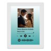 Pic 'n' Pair Personalized Spotify Wall Photo Frame | Custom Song & Photo Gift | 6×8 White Frame - S9