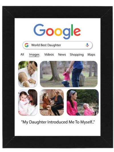 Personalized Google Photo Frame | Custom Gift for Daughter, Anniversary & Birthday 6x8 Size