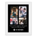 Pic 'n' Pair Personalized Wall Collage Spotify Photo With White Frame, 6×8 Inches - C5