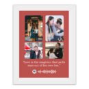 Pic 'n' Pair Personalized Wall Collage Spotify Photo With White Frame, 6×8 Inches - C4