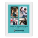 Pic 'n' Pair Personalized Wall Collage Spotify Photo With White Frame, 6×8 Inches - C3