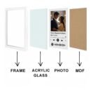 Pic 'n' Pair Personalized Spotify Wall Photo Frame | Custom Song & Photo Gift | 6×8 White Frame