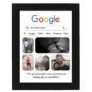 Personalized Google Photo Frame | Custom Gift for Father, Anniversary & Birthday 6x8 Size