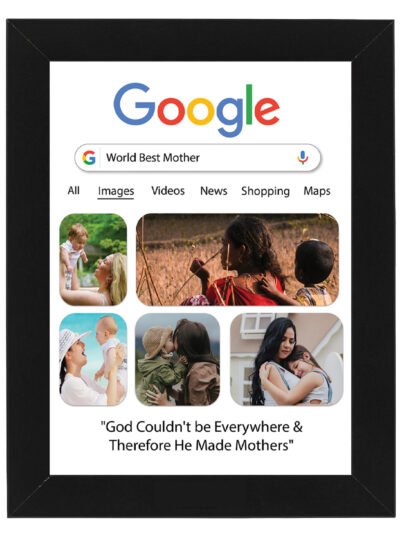 Personalized Google Photo Frame | Custom Gift for Mother, Anniversary & Birthday 6x8 Size