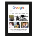 Personalized Google Photo Frame | Custom Gift for Son, Anniversary & Birthday 6x8 Size