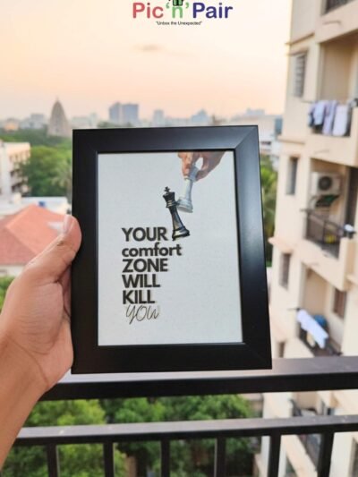6x8 Motivational Quote Wall Frame – Comfort Zone – ₹335 & Free Shipping